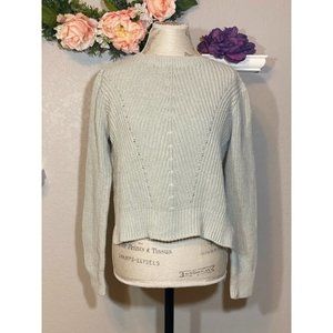 H&M Sea Foam Green/Blue Cropped Sweater